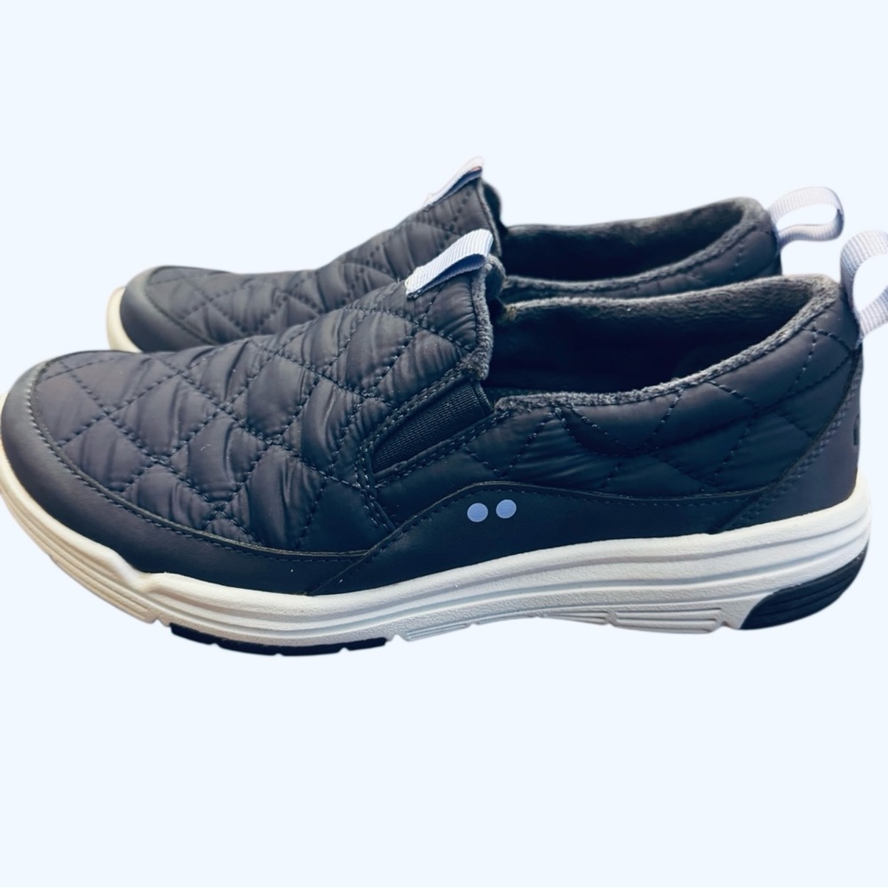 Ryka Quilted Slip-On Sneakers size 6.5 navy blue